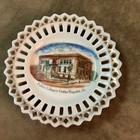 Circa 1900 Public Library Cedar Rapids Iowa Souvenir Plate Mini German Porcelain