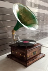 Antique Gramophone  Fully Functional Working Phonograph  Win-up Record Player