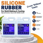 Silicone Mold Making Kit 140 Oz  20a Non-toxic Liquid Silicone Rubber Resin