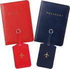 2 Pieces Passport Covers And 2 Pieces Luggage Tags  Passport Holder Travel Su   