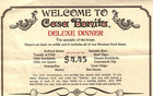 Vintage Casa Bonita Dinner Menu     Lakewood Co Restaurant Diner Collectible