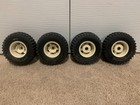    Tamiya    Tire   Wheel Set  Front   Rear  wild Willy 58035  Oem Vgc Vintage