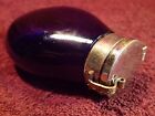 Rare Antique Medical Early 1900 Tuberculosis Sputum Blue Glass Bottle Flask Cup