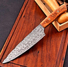 Custom Handmade Forged Damascus Steel Kitchen Chef Knife Wood Handle 2855