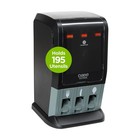Dixie Ultra Smartstock Mini Tri-tower Cutlery Dispenser  Black Dusstdsp3mini