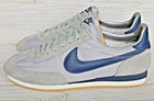 Nike Nylon suede Trainer Size 9 Vintage 80s Track Runner Shoes Grey 840103py1