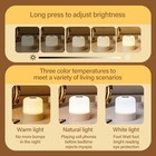 Rechargeable Led Table Lamp Rgb Night Light Touch Dimmable Remote Control