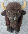 Dakin Pillow Pets Buffalo Bison Brown 16  Plush Stuffed Animal Toy 1981 Vintage