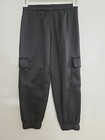 Puma Black Big Boy Youth Athletic Jogger Pants Sweatpants Size Xs 5 6 New