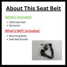 Seat Belt Front Bucket Seat Driver Retractor Fits 11-17 Odyssey 2760756