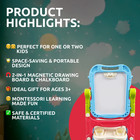 Montessori Kids Art Easel     2-sided Magnetic   Drawing Board  2  