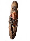 Native American Style Hand-carved Wood Sculpture