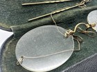 Vintage Gold  Or Filled  Fits U Pinch Wire Spectacles Glasses Case W  Hair Pin