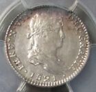 1821 Mo Jj Silver Mexico 1 Real Ferdinand Vii Calico 1181 Pcgs Mint State 62