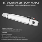 Exterior Chrome Door Handle Front Left For 2007-2013 Chevy Silverado Gmc Sierra