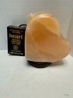 Himalayan Salt Lamp Table Heart  Shape Crystal Salt Rock Lamp 2 14 Oz New