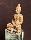 Old Thai Buddha Amulet Bronze  Phra Chiang Saen Buddha  Good Luck
