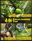 V-modest 4-in-1 Cordless 8  Pole Saw  16  Pole Hedge Trimmer Combo Kit