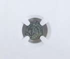 S-ds12 Roman Empire Judaea Ae Herod 1st  ad 40-4 Bc  Prutah Ngc mg  Bronze Coin