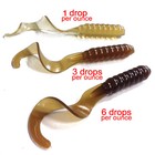 New 1 Oz  Green Pumpkin Brown Liquid Color Fishing Soft Plastic Bait Plastisol