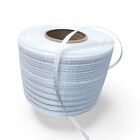 1 2 x 1500 Ft  X 650 Lb Break Woven Polyester Cord Strapping  white 