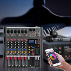 Audio Mixer Usb Mixing Console Bluetooth For Dj Karaoke Live Podcast 6 Channel