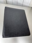 Vintage Day-timer Organizer Agenda 7 Ring Black Leather Pig Skin Made Canada