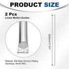 Linear Motion Rods  2pcs 6mm X 300mm 0 24 x11 81   Linear Rail Rod Shaft Guide