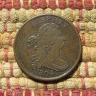 1804 Draped Bust Half Cent  Vf xf     Crosslet 4  Stems     Sweet Example 