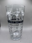 Vintage Glass Bartender Bar Cocktail Mixed Drink 7  Recipe Glass 16 Oz  B1