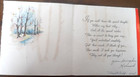 Vintage Thanksgiving Card - 1945 Hallmark - Writing Inside