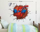 Spiderman Wall Sticker Super Hero Cartoon Removable Wallpaper Living Room Decor