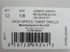 Norseman 09241   1 8  Hss Jobber Length Drill Bit  pk 12 