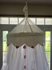 Pottery Barn Kids  Tulle Princess Bed Canopy Pink Poms