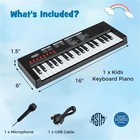 37-key Beginner Piano Keyboard For Kids With Microphone - Portable Musical Toy