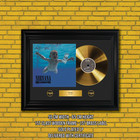 Gold Plated Lp Vinyl -  Nirvana - Memorabilia Gift   Pgr