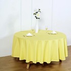 Yellow 90  Round Polyester Tablecloth Wedding Party Tabletop Supplies Dinner