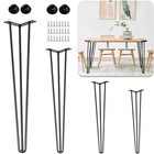 Hairpin Table Legs 880lbs Load Capacity Heavy Duty Metal Furniture Legs For Desk