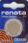 Cr2430 Renata Watch Batteries 2430  2 Piece  New Packaging Authorized Seller