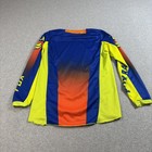 Fox Racing 180 Jersey Youth Xl Blue Yellow Orange Long Sleeve Mx Dirt Bike Bmx