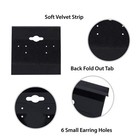 Super Z Outlet Black Velvet Plastic Display Cards For Earrings  Jewelry 100 Pk