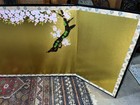 Vintage Asian Painting On Folding Panel