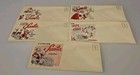 Vintage Nos Standard Oil Promo Christmas Letter From Santa Set Of 5   Envelopes