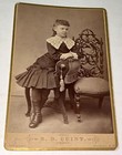 Rare Antique Id d Daughter Of Capt  Hawks 34th Reg  Col  Inf Cabinet Photo  Nh