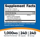Nutricost Milk Thistle 250mg  1000mg Equivalent   240 Vegetarian Capsules