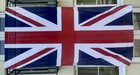 Large Union Jack Flag 9ft X4 6  Broad Arrow Brass Clips Headstick Woven Unissued