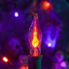  6  Six C7 Flicker Flame Light Bulbs  Christmas  Candles  Halloween New 