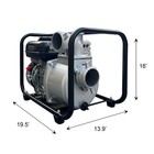 7hp 4-stroke 3 Inch Gas Water Pump Semi-trash Water Pump Transfer Pump 242 Gpm  