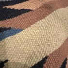 Vintage Native American Tribal Wool Rug  Fringed 4ft X 6ft