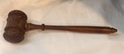 Vintage Gavel Solid Wood Judge Auctioneer Mallet 10   Meeting Hammer Decor